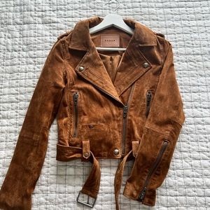 BlankNYC Suede moto jacket